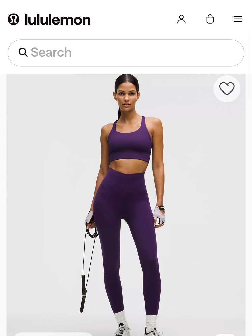 lululemon Deep Purple High-Rise Seamless Leggings